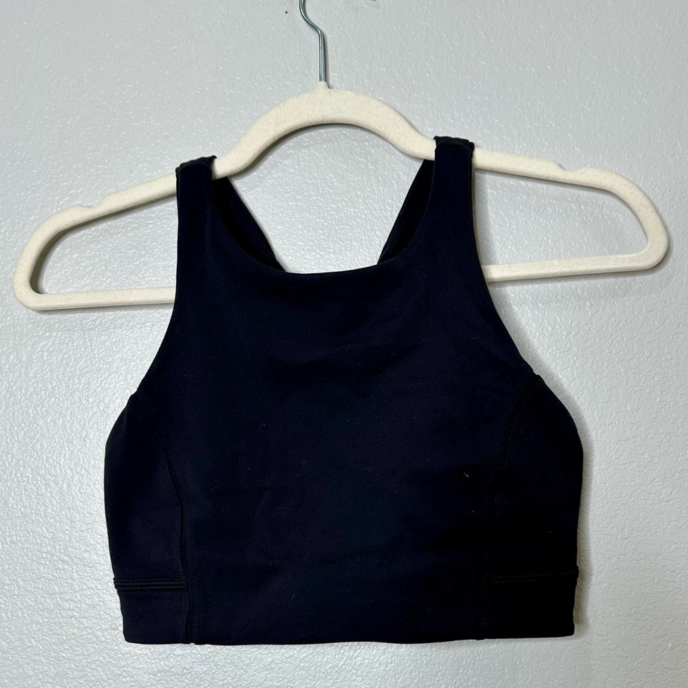 Lululemon Athletica Black High-Neck Sports Bra